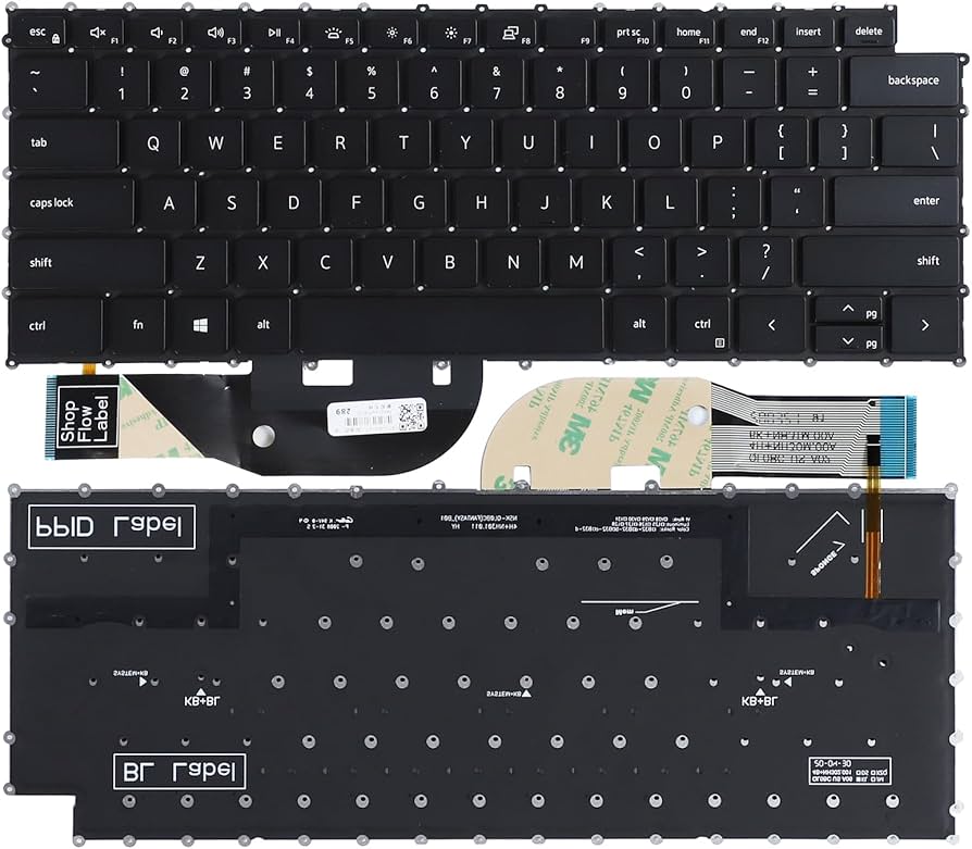 Replacement Backlit Keyboard for Dell XPS 15 9500 9510 9520 P91F