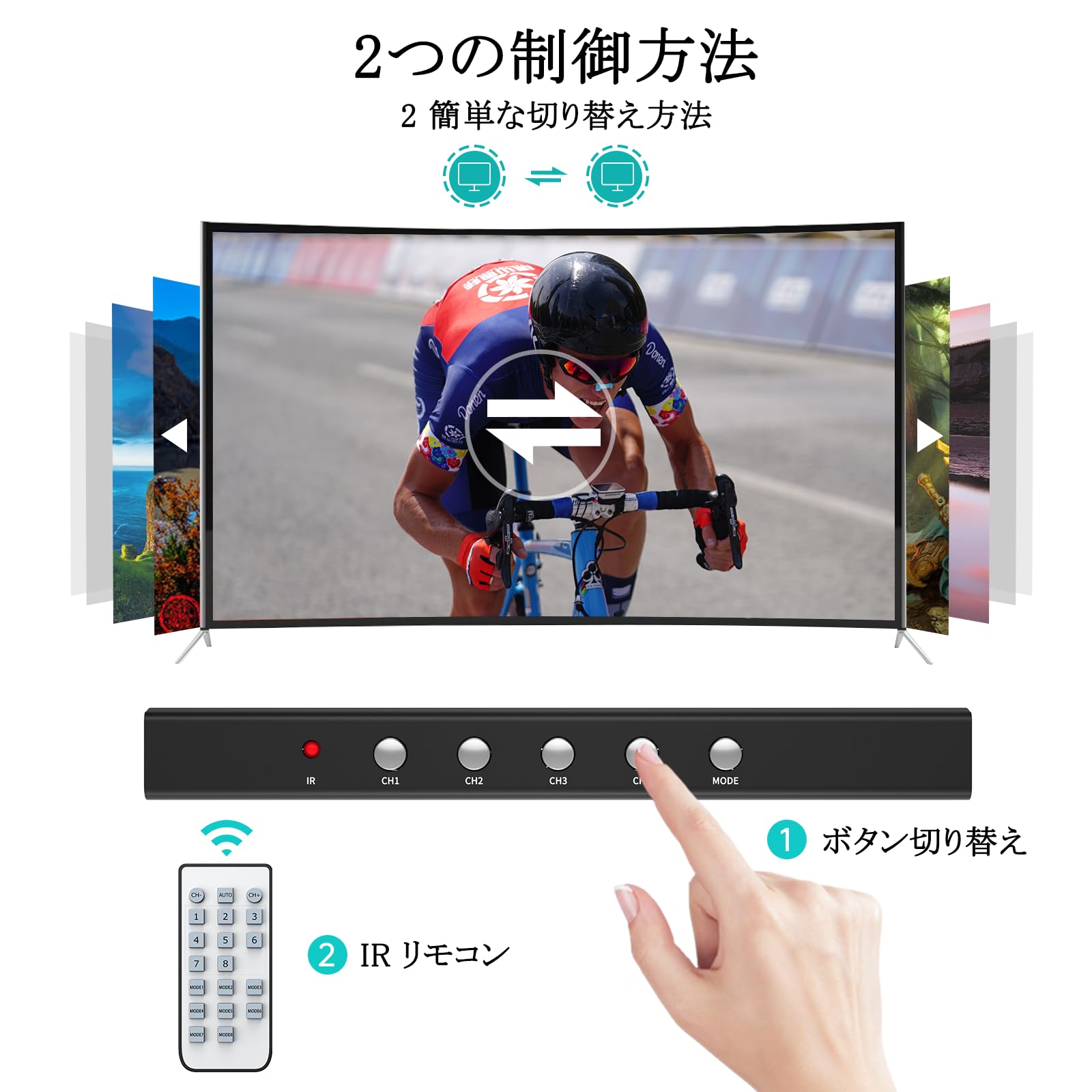 Amazon | MT-VIKI HDMI 画面分割器 4入力1出力 マルチビューア