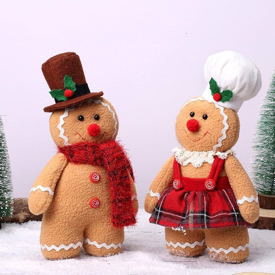 Amazon | クリスマス オーナメント 飾り 2個セット ジンジャーブレッド