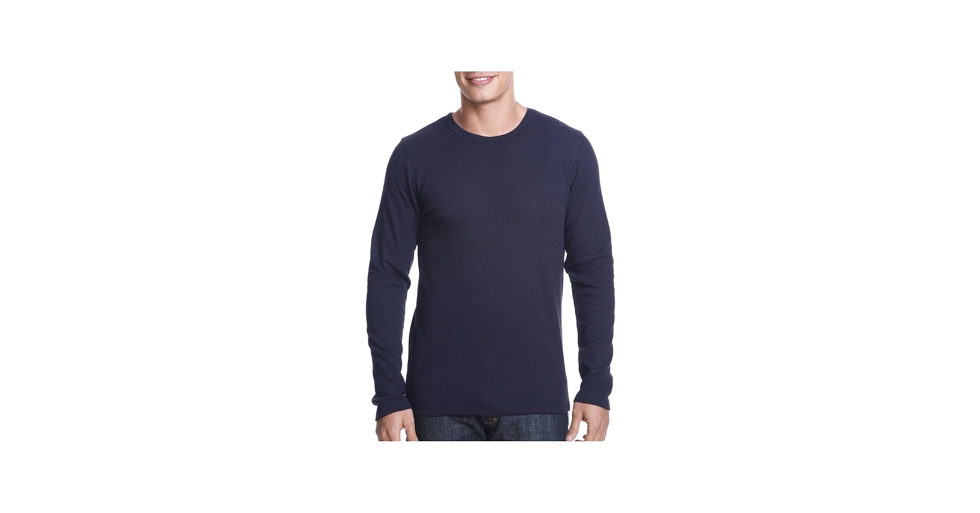 Next Level Apparel Men's Long-Sleeve Thermal T-Shirt, Midnight