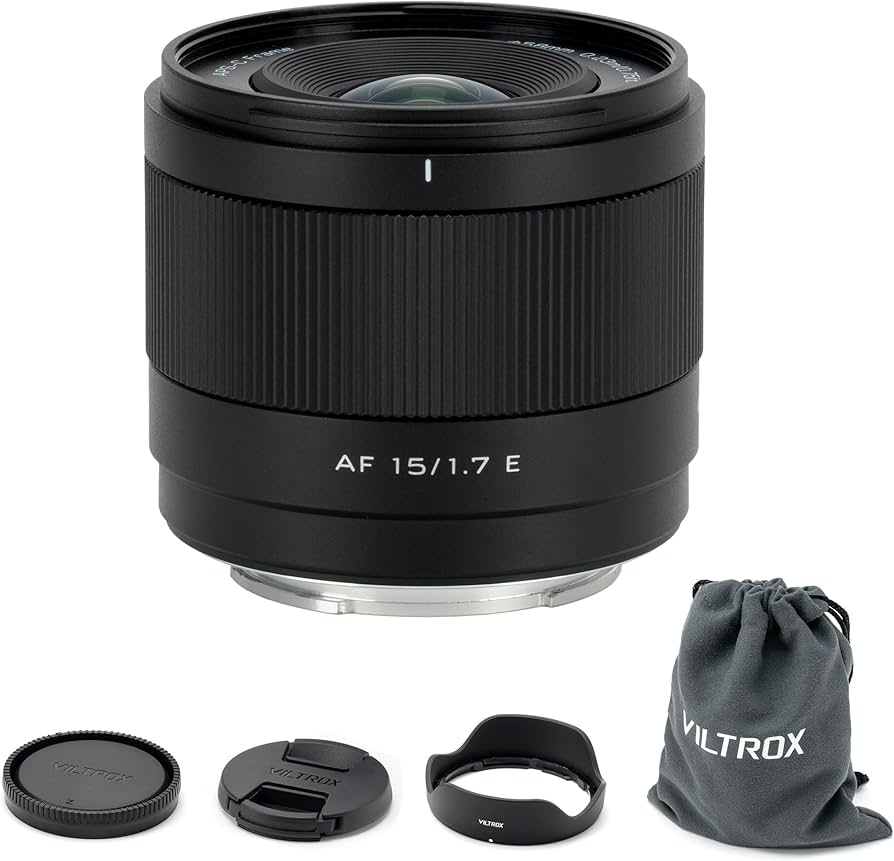 Amazon.com : VILTROX AF 15mm F1.7 E for Sony Camera, 15mm f/1.7 E