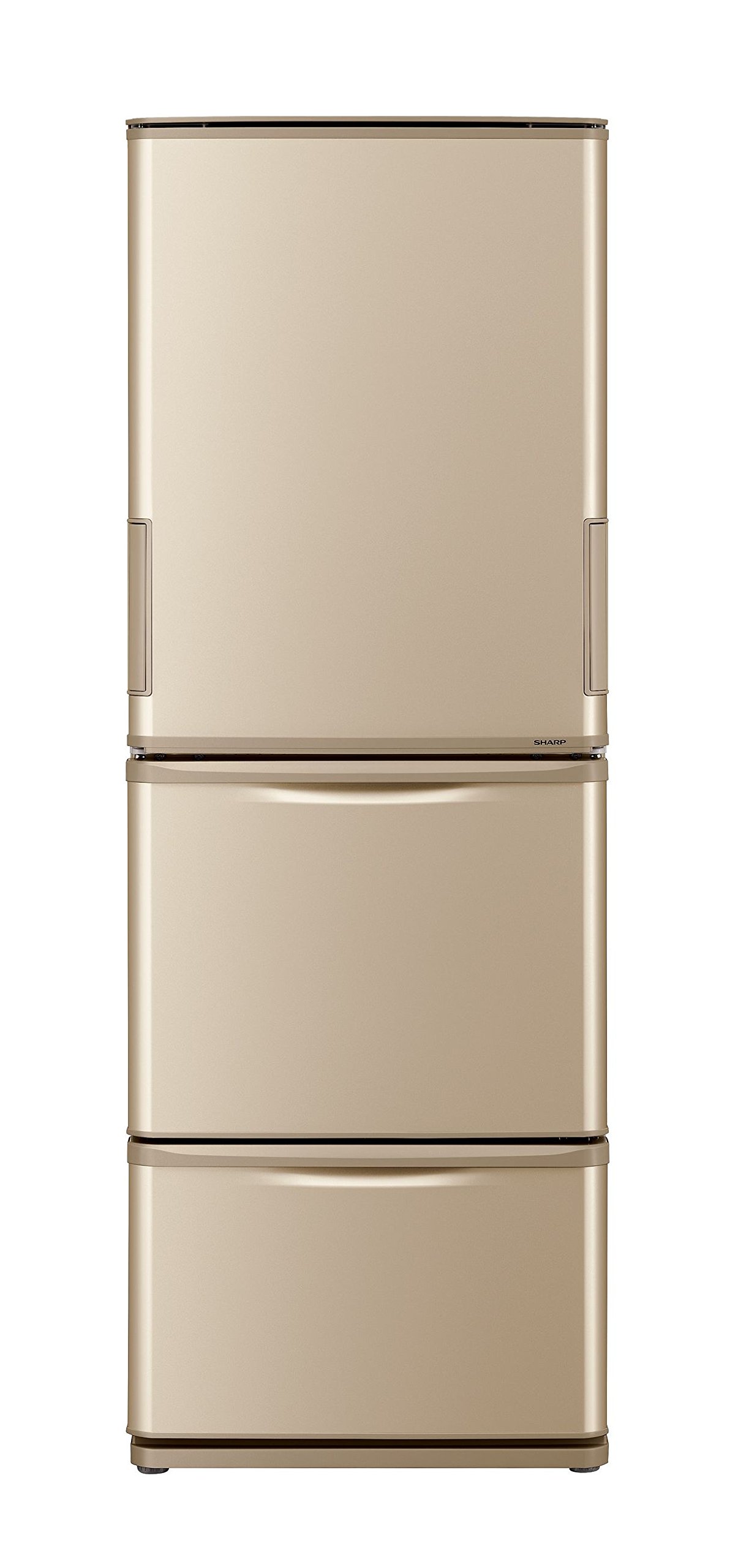 Amazon.co.jp: シャープ 冷蔵庫 どっちもドア 350Lタイプ ゴールド SJ
