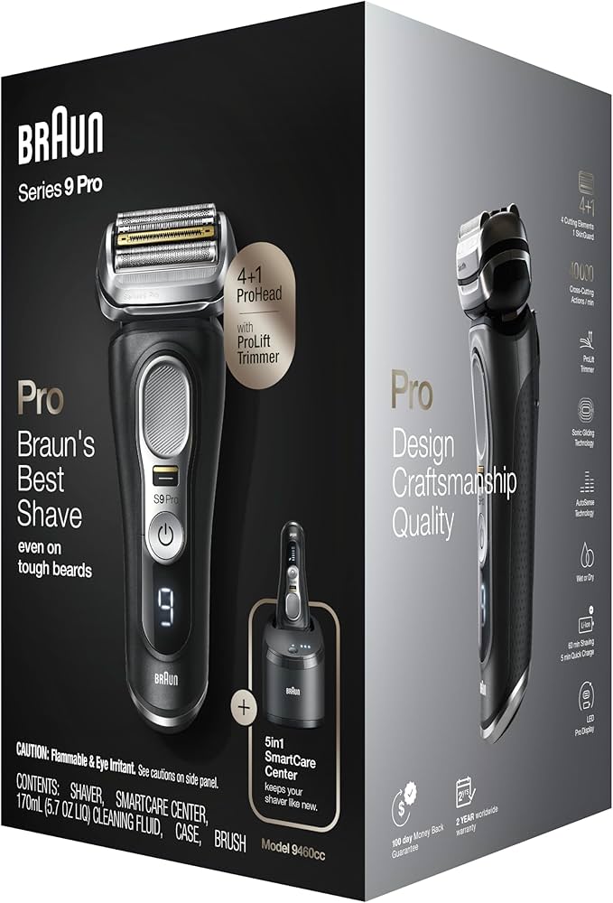Amazon.com: Braun Series 9 Pro 9460cc Electric Razor, Waterproof
