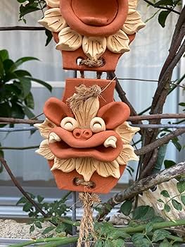 Amazon.co.jp: シーサー 壁掛け 壁掛けシーサー 御守り 魔除け 厄除け