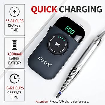 Amazon.co.jp: L'UGX 電動ネイルマシン 35000RPM プロ ブラシレス