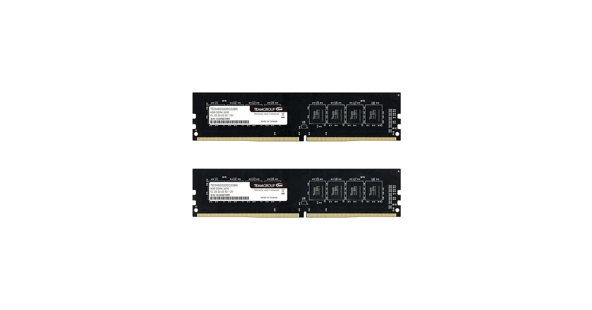 TEAMGROUP Elite DDR4 16GB Kit (2 x 8GB) 3200MHz (PC4-25600) CL22