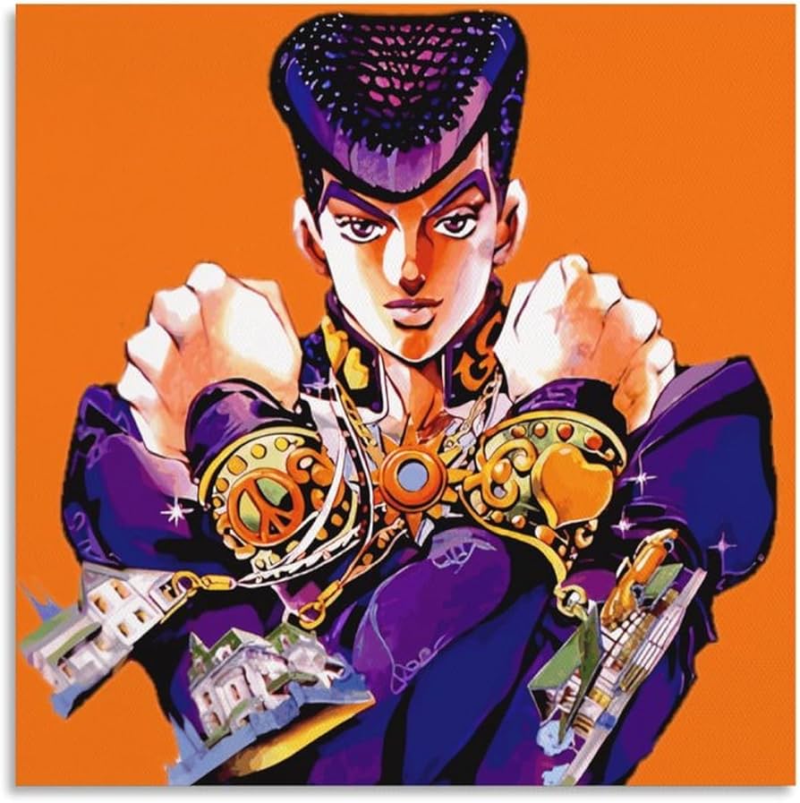 Amazon.co.jp: アートパネル 東方 仗助 ジョジョの奇妙な冒険 Part4