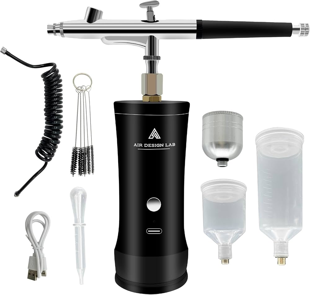 Amazon.co.jp: 充電式 エアブラシ 28PSI ダブルアクション Type-C