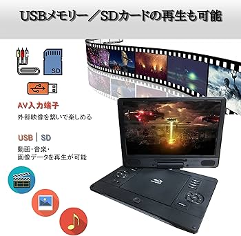 Amazon.co.jp: 11.6インチ ポータブル ブルーレイプレーヤー