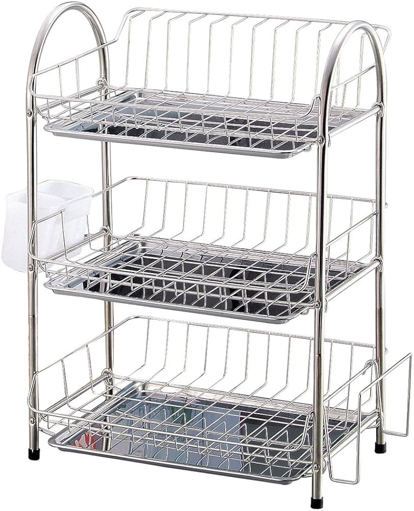 Amazon｜パール金属 エマーブル 3段式 水切りバスケット H-6144