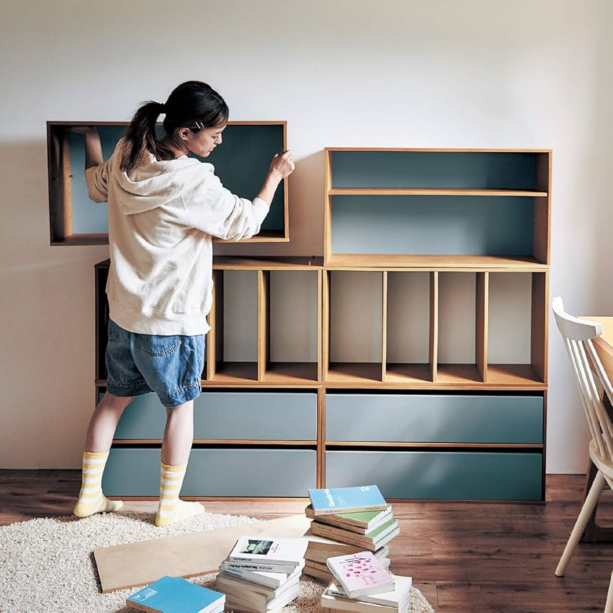 Amazon｜[ベルメゾン] ユニットシェルフ 組み合わせ マルチ オープン