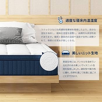 Amazon.co.jp: Avenco マットレス ダブル 高反発マットレス 超厚24cm