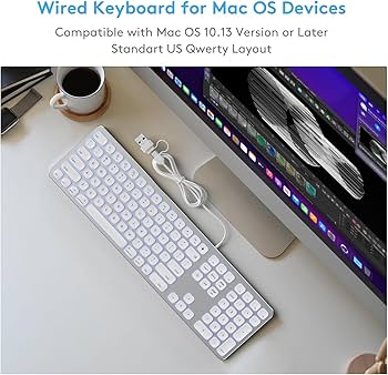 Amazon | Apple Mac OS用オールアルミニウム有線バックライト