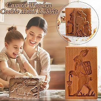 Amazon | 木製クッキー型、エンボスクッキー型、クリスマスツリーの鹿
