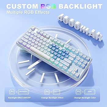 Amazon.co.jp: YUNZII B87 ワイヤレスメカニカルキーボード ゲーミング