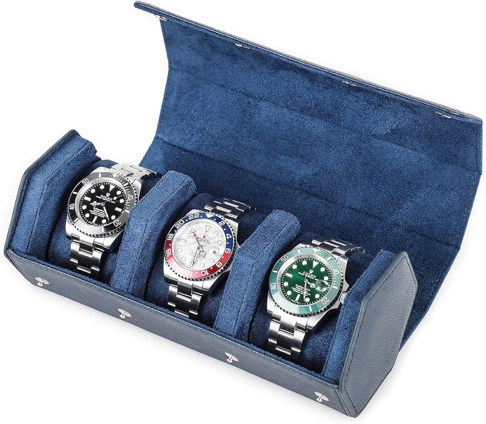 Amazon.co.jp: Contact's Family 腕時計ロール 3本用 六角型レトロ 本