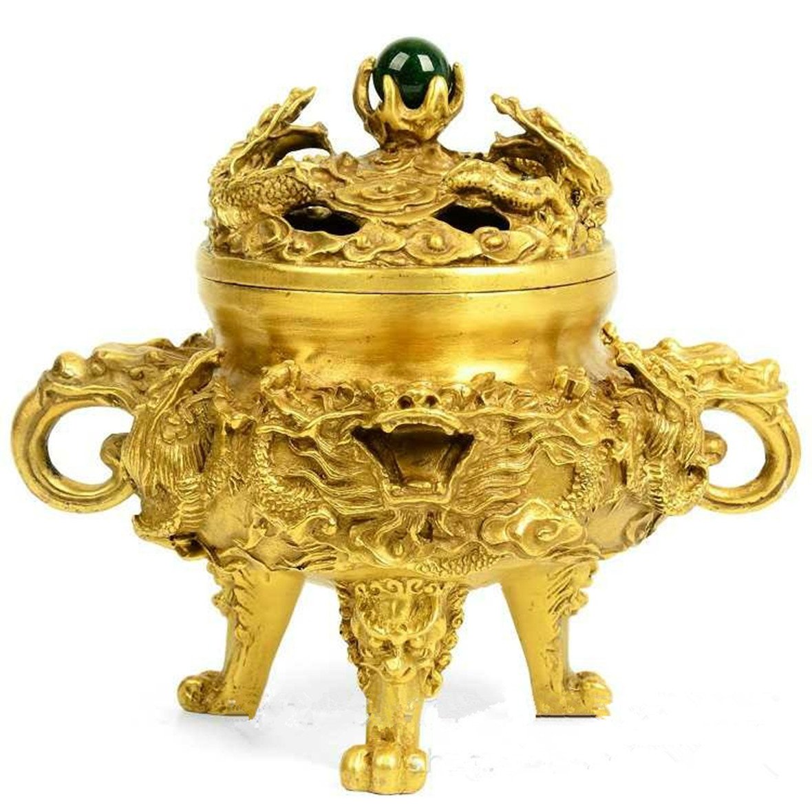 Amazon.co.jp: 風水グッズ 銅製 風水 九頭龍 香炉(小) 風水 龍 置物