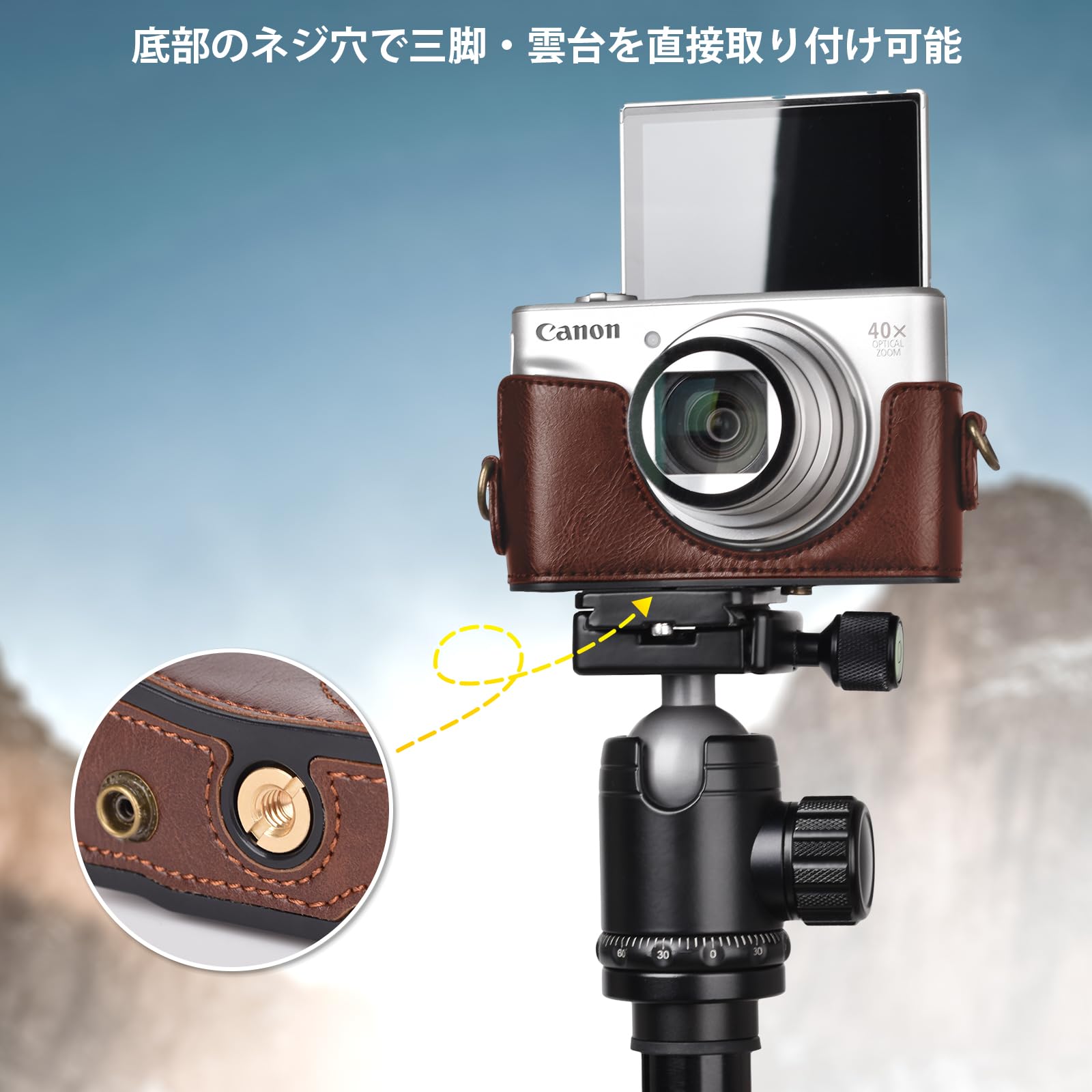 Amazon | kinokoo PowerShot SX720 HS / SX730 / SX740 用カメラケース