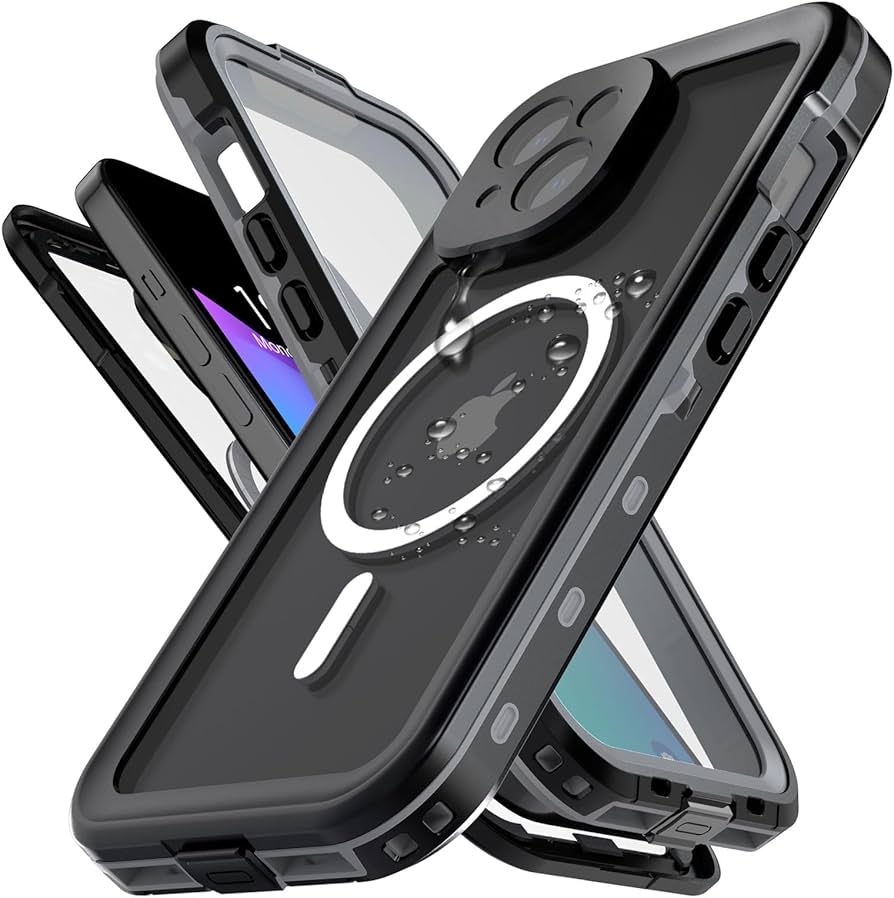 Amazon.co.jp: iPhone 15 用 ケース 完全防水 全面保護 耐衝撃 360フル