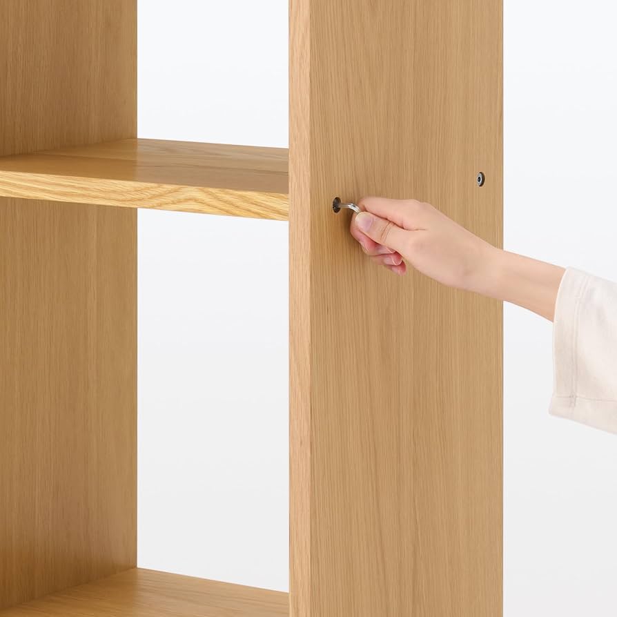 Amazon｜無印良品 スタッキングシェルフセット・5段・オーク材 幅82