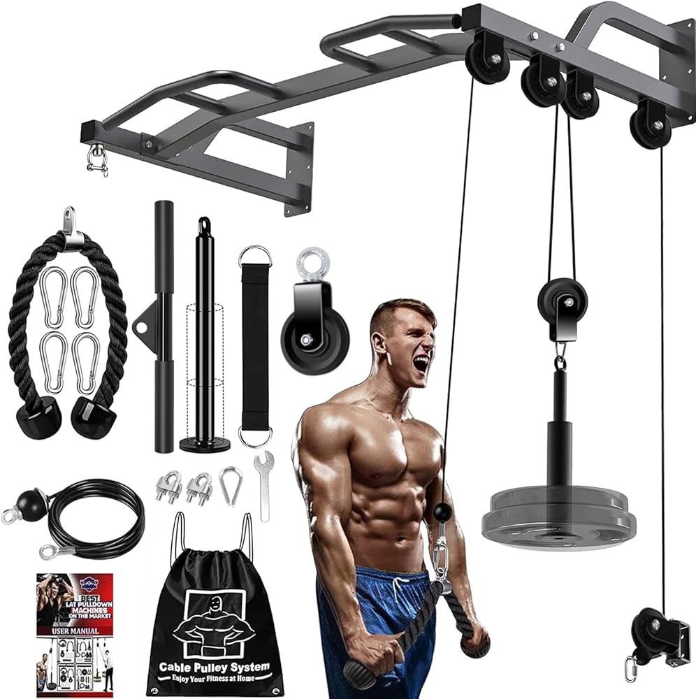 Amazon.co.jp: フィットネスLATプルダウンおよびリフトプーリー