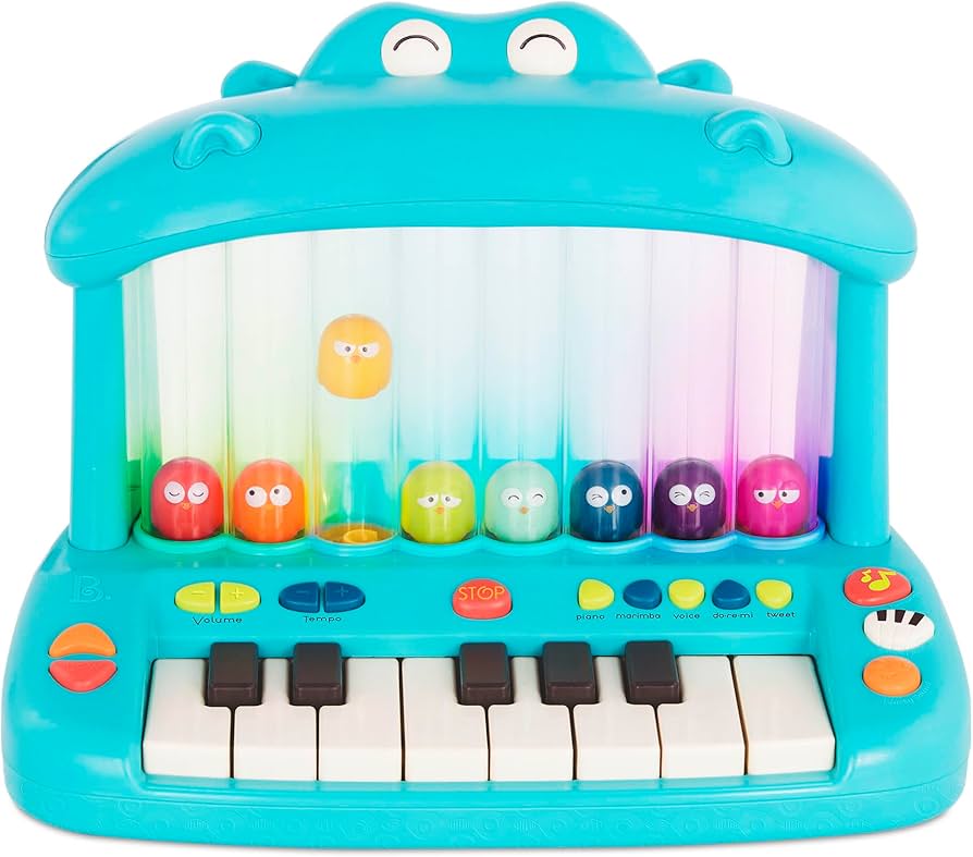 B. toys – Hippo Pop – Musical Toy Keyboard – Play Piano – Songs