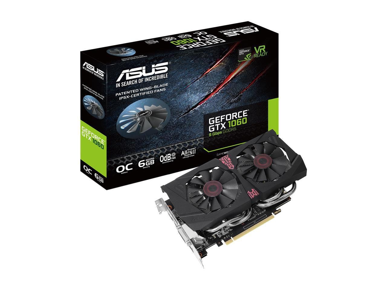 Amazon | ASUS NVIDIA GTX1060搭載ビデオカード GTX1060-O6G-9GBPS
