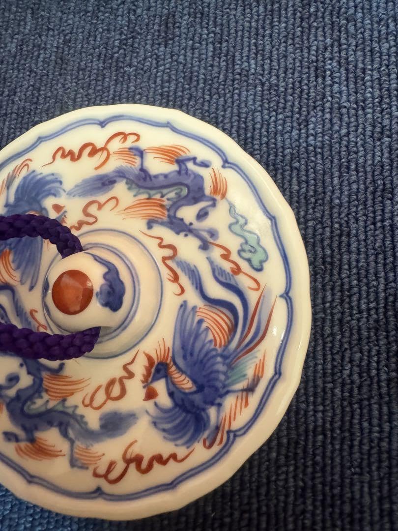 Amazon.co.jp: 1879 十四代 辻常陸製 染錦龍鳳凰文 文鎮 : 文房具