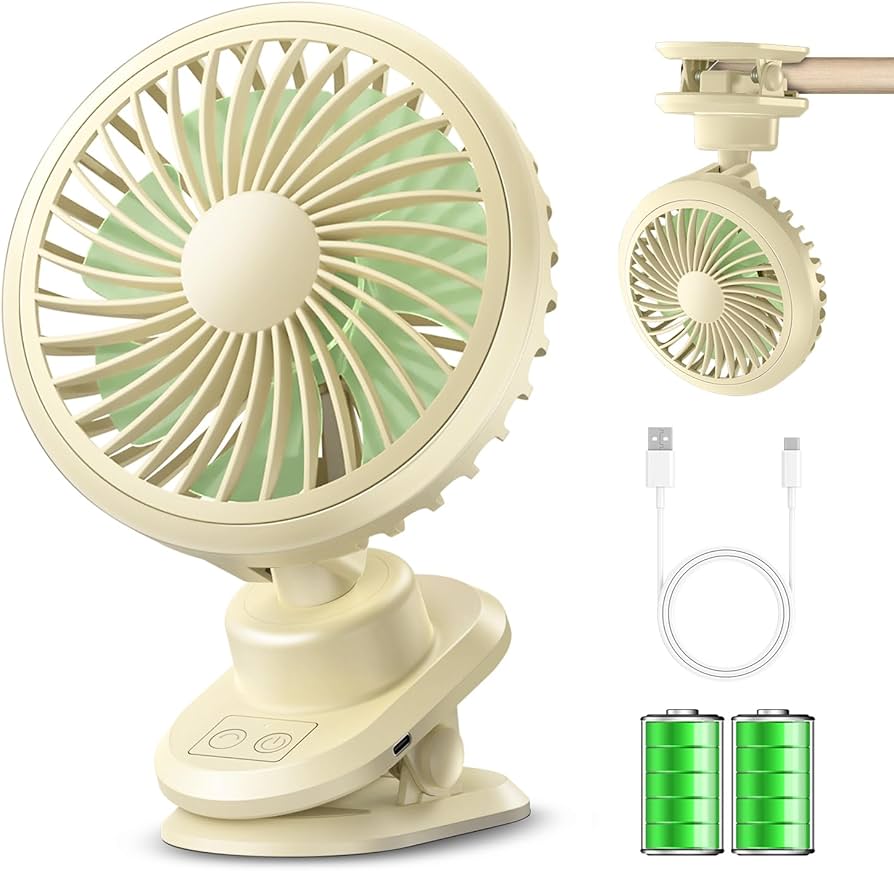 Amazon | 卓上扇風機 クリップ 扇風機 静音【2025年夏モデル&3D自動首
