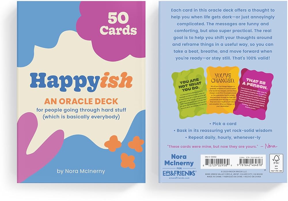 Happy-ish Oracle Deck: 50 Oracle Cards For People Going Through