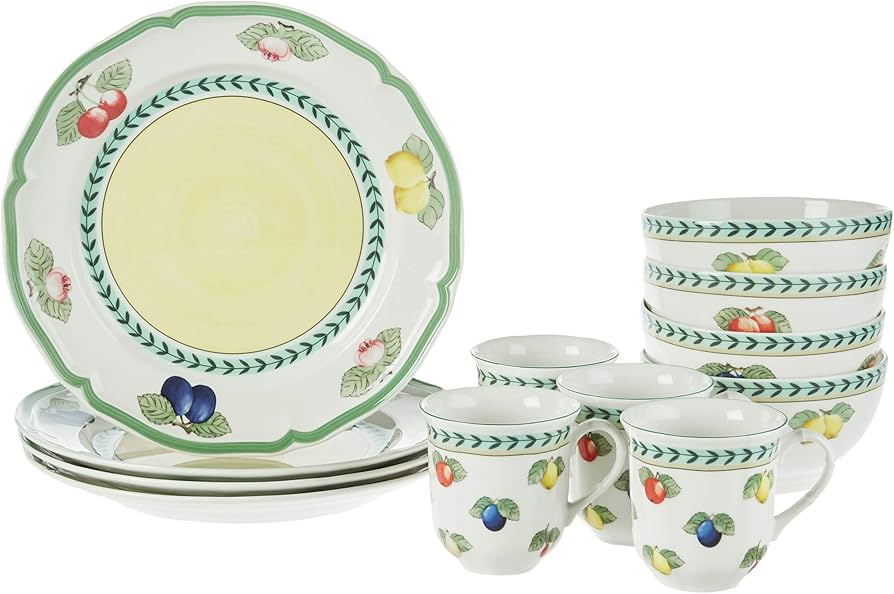 Amazon.com: Villeroy & Boch French Garden 12-Piece Dinnerware Set