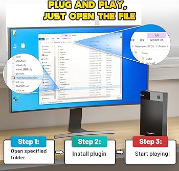 Kinhank 12TB HDD Retro Gaming Hard Drive with 96000+ Classic Games