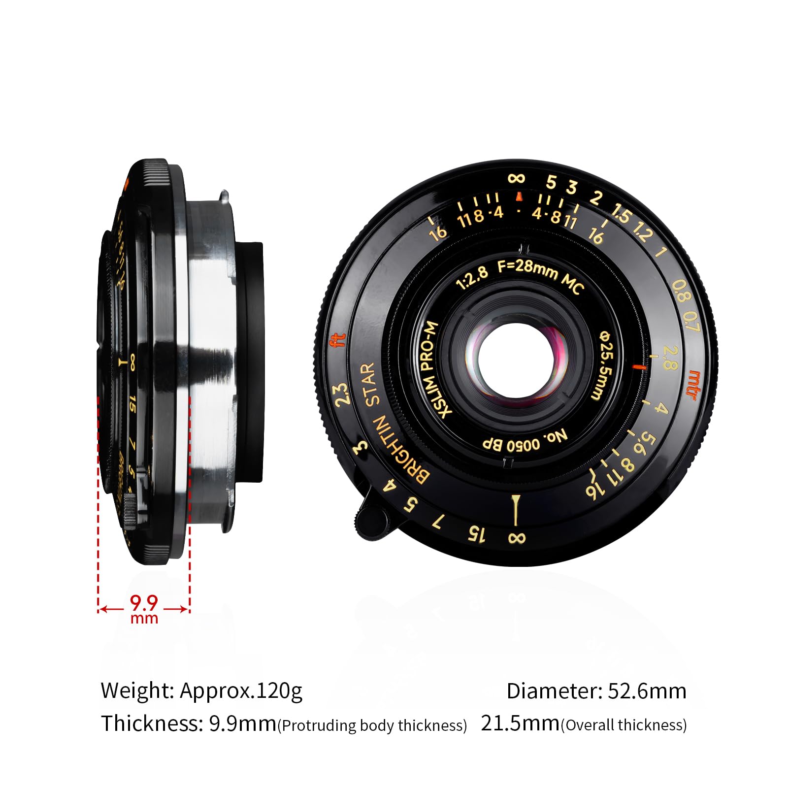 Amazon.com : Brightin Star 28mm F2.8 Full Frame Manual Focus Lens