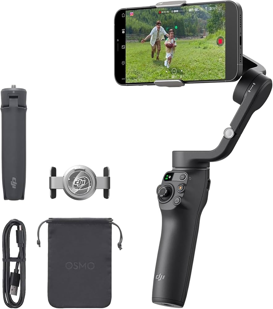 DJI Osmo Mobile 6 Gimbal Stabilizer for Smartphones, 3-Axis Phone