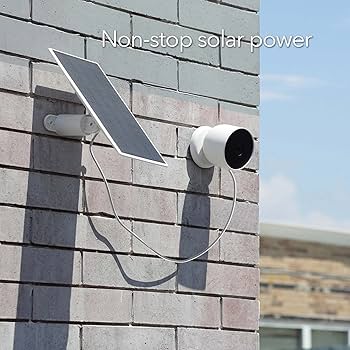 Wasserstein Solar Panel for Google Nest Cam Outdoor or Indoor