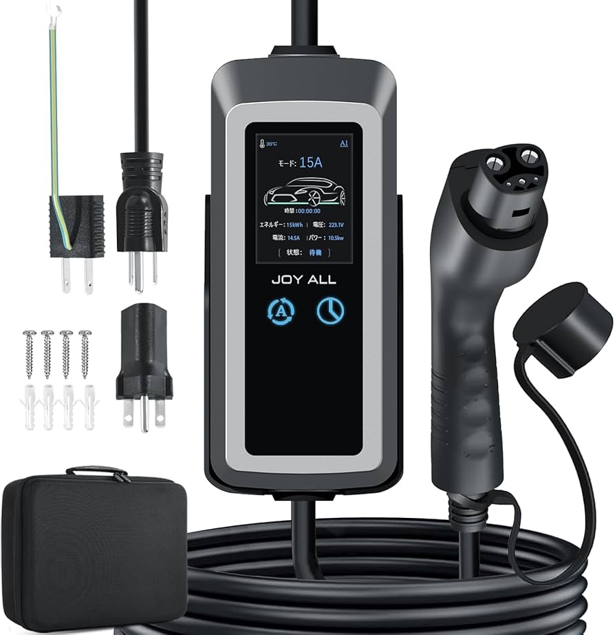 Amazon | joy all「2025テスラ規格EV充電器 壁掛け式 」 110V-240V