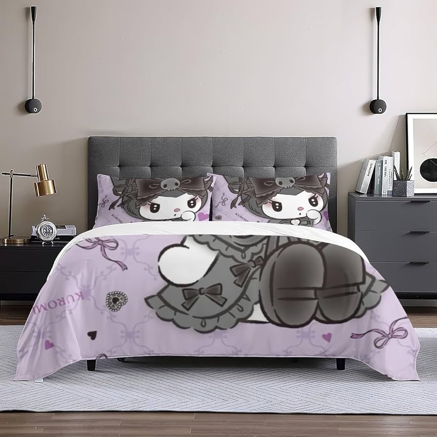 Amazon｜クロミ ちゃん 布団カバー ダブル 3点セット 寝具セット 布団