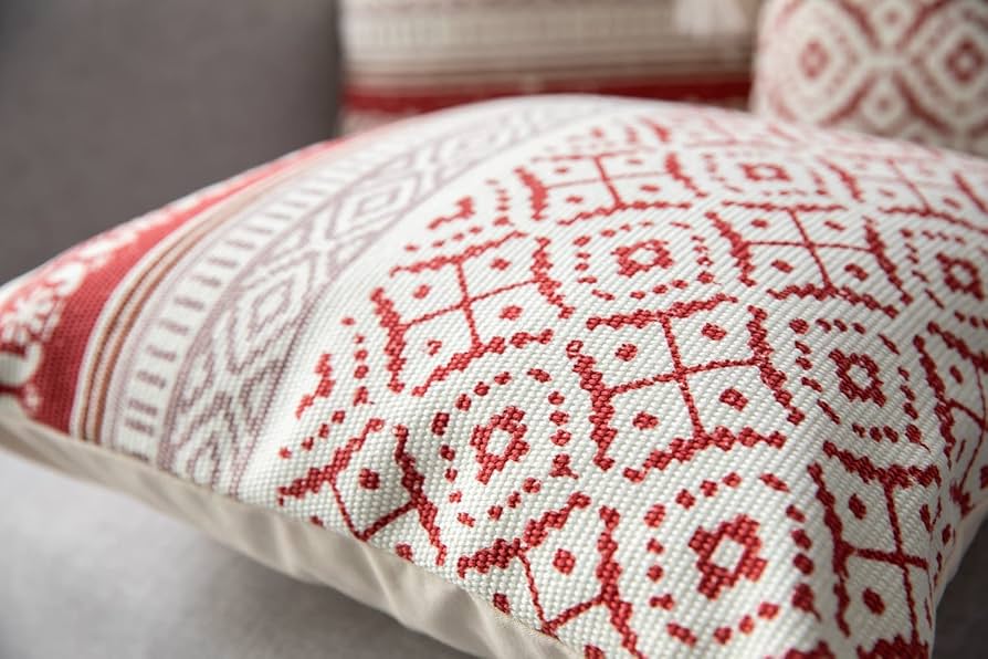 Amazon.co.jp: Amy Life タッセル付きクッションカバー2枚セット(50