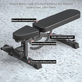 Amazon.co.jp: ウェイトベンチ 調節可能なワークアウトベンチ、多目的