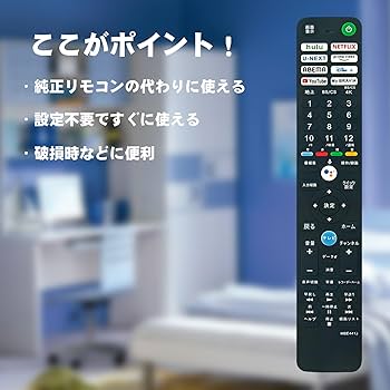 Amazon | テレビ用リモコン RMF-TX441J 音声機能付き fit for SONY