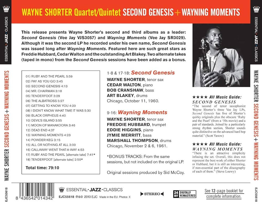 Second Genesis / Wayning Moments: SHORTER,WAYNE: Amazon.ca: Music