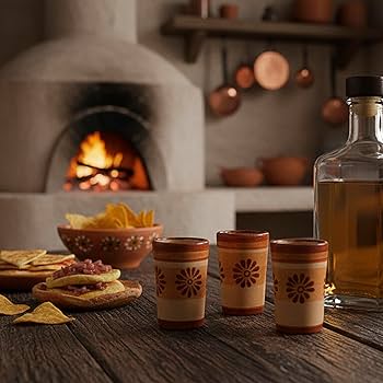 Amazon.com | MEXTEQUIL - Tequila Shot Glasses - Set of 4