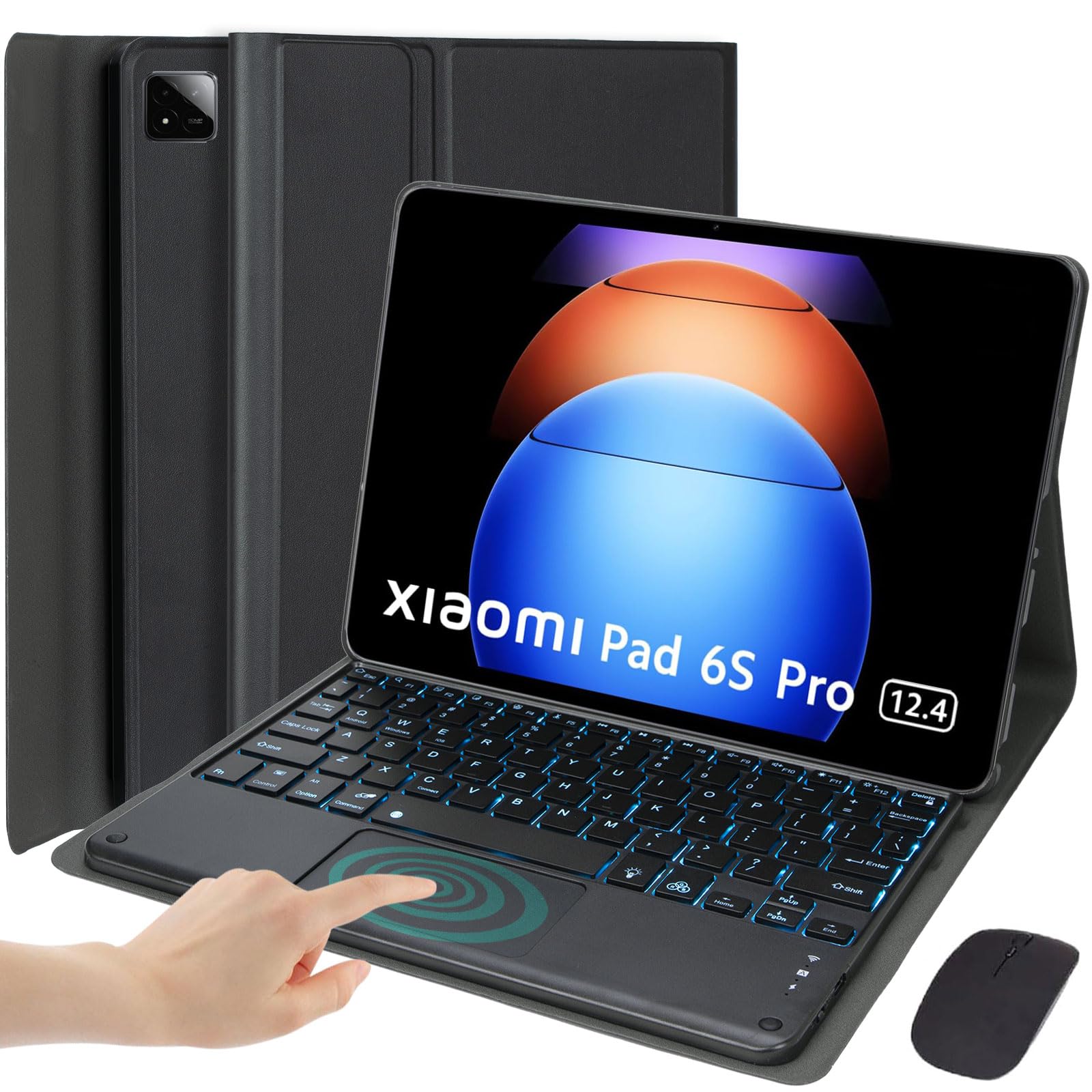 Amazon.com: EHLCYS Touchpad Keyboard Case for Xiaomi Pad 6S Pro