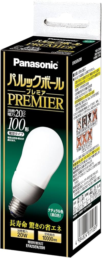 Amazon | パナソニック パルックボールプレミア A25形 ナチュラル色