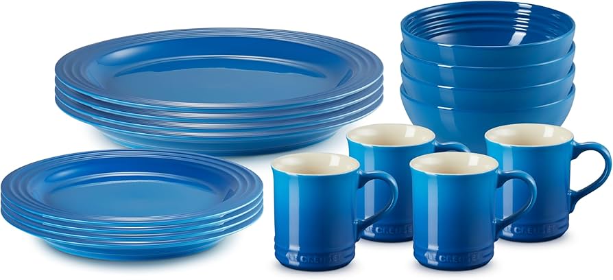 Amazon.com | Le Creuset Stoneware Dinnerware Set, 16 pc