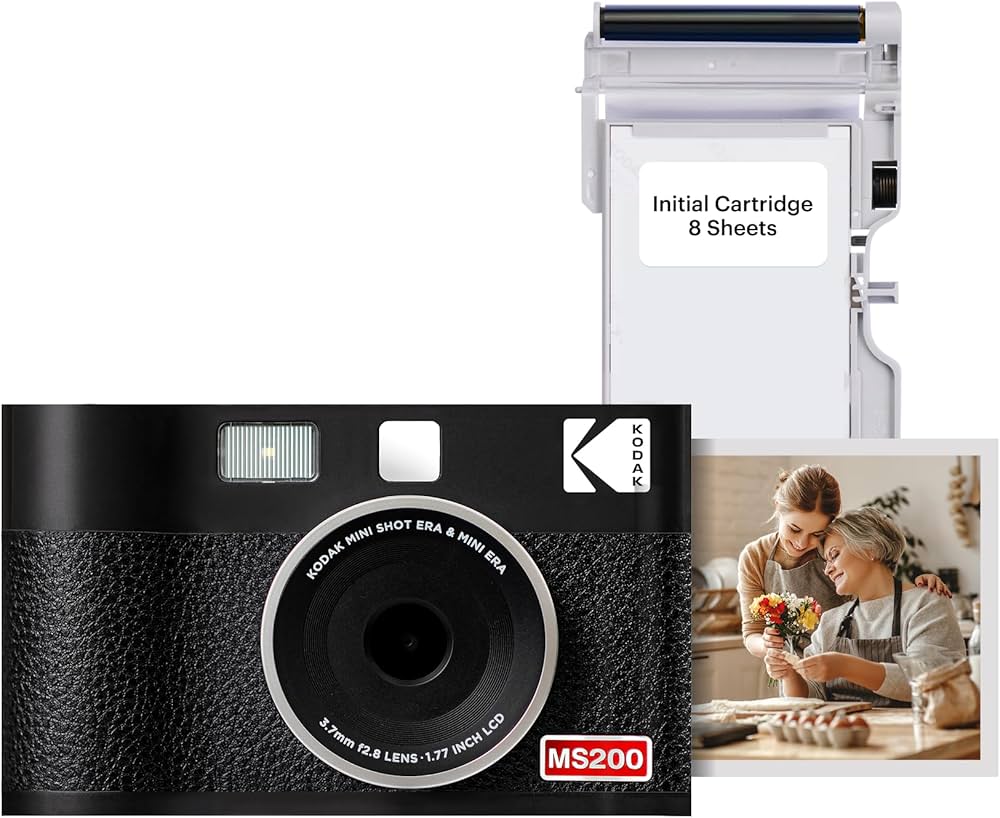 Amazon | KODAK Mini Shot 2 ERA 4PASS 2-in-1 チェキカメラ＆スマホ