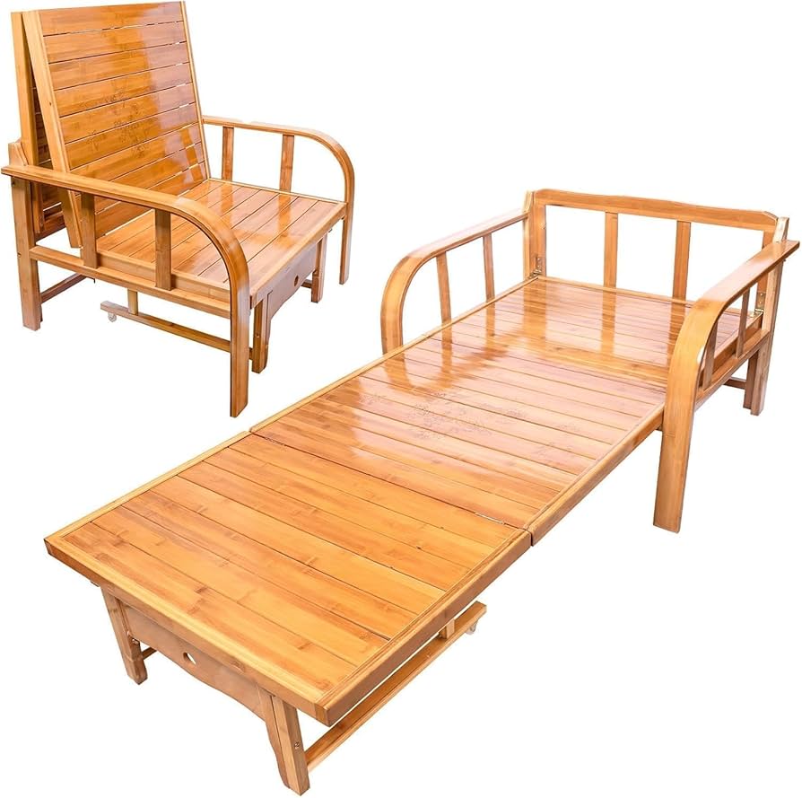 Amazon｜ソファーベッド 竹庭 1台2役 座椅子として 耐荷重200kg 天然竹