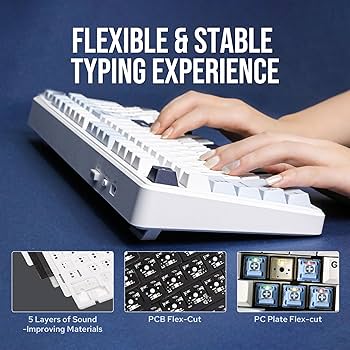 Amazon | EPOMAKER x AULA F99 ワイヤレス メカニカルキーボード