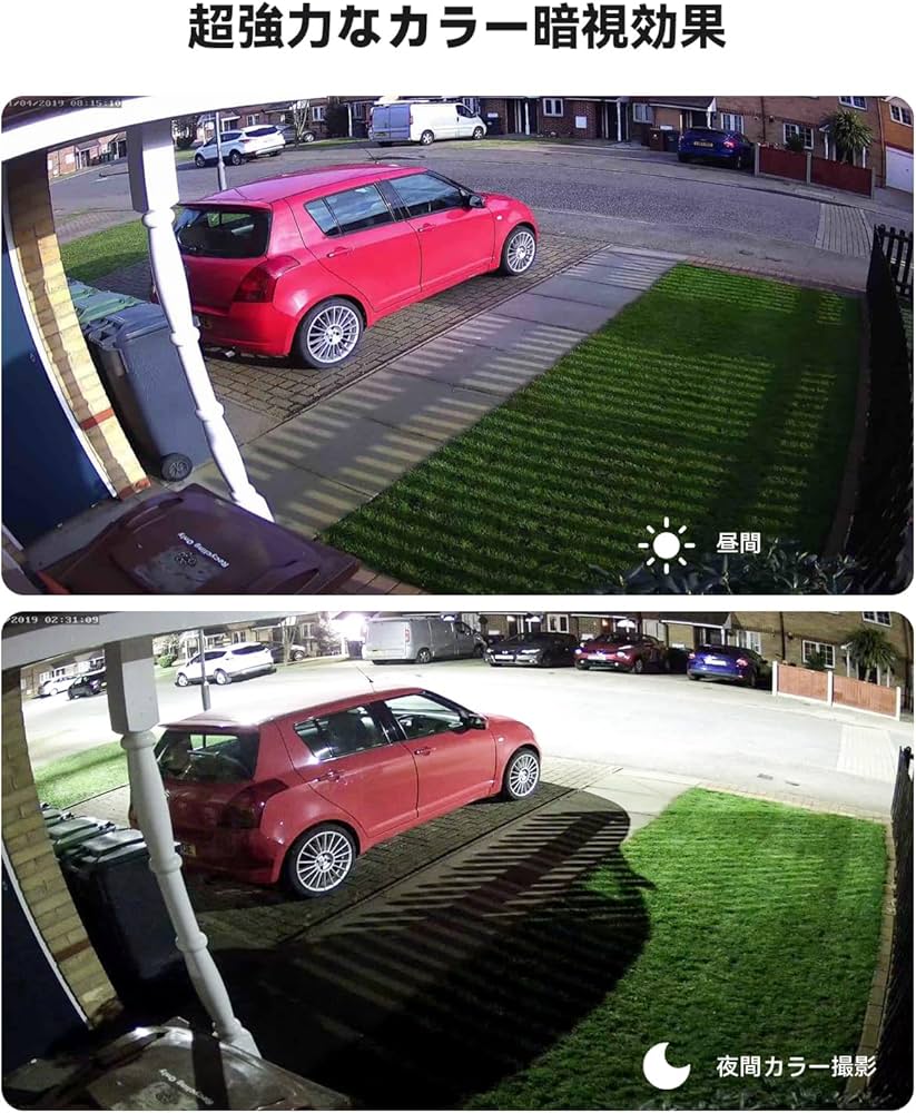 Amazon.co.jp: 【4K画質・24/7フルカラー撮影】H.View ドーム型 防犯