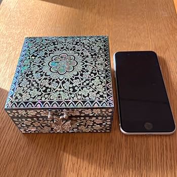 Amazon.co.jp: 韓国 螺鈿細工 小物入れ アクセサリーケース : ホーム